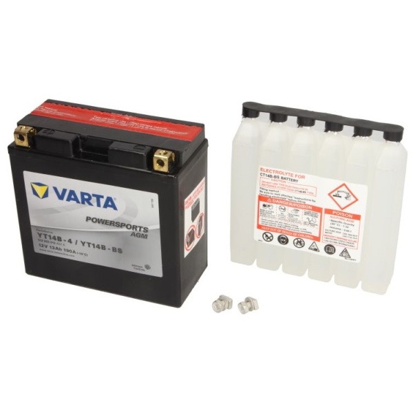 Baterie Moto Varta Powersports Agm 12Ah 12V YT14B-BS VARTA FUN